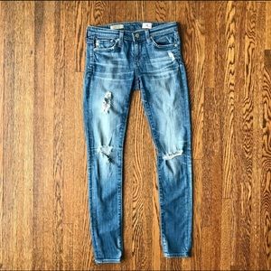 AG the legging ankle, super skinny jeans
